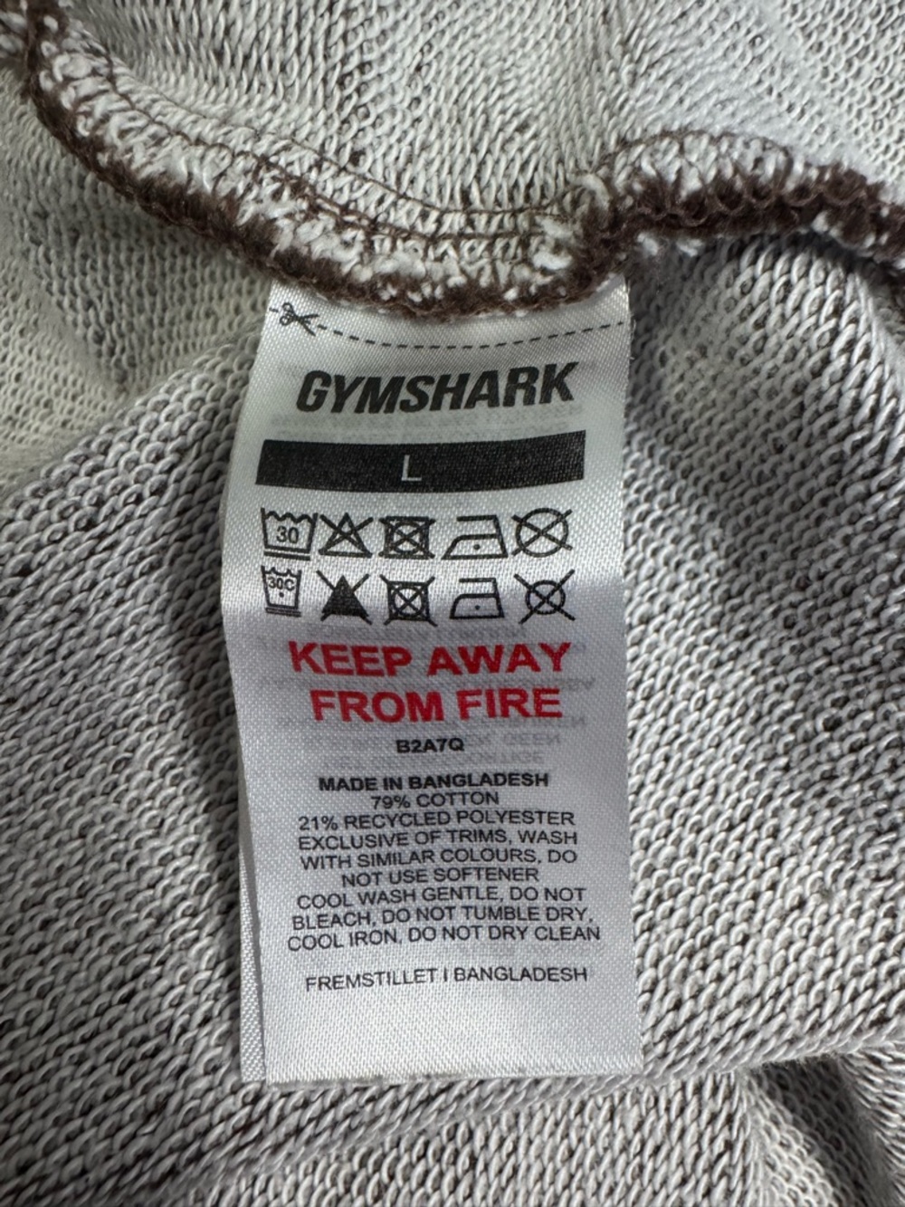 Gymshark Brown Relaxed Track Joggers - Picture 12 of 12